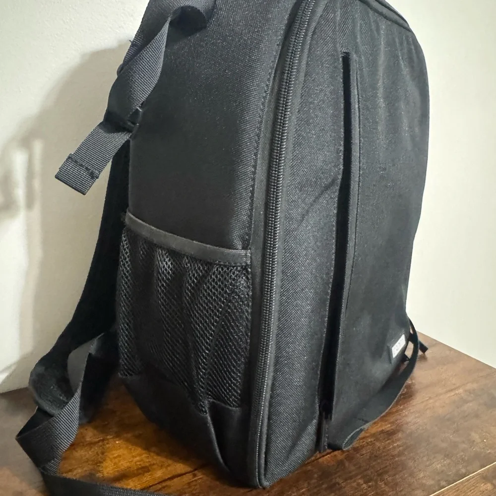 Canon EOS Black Camera with Dual Lenses